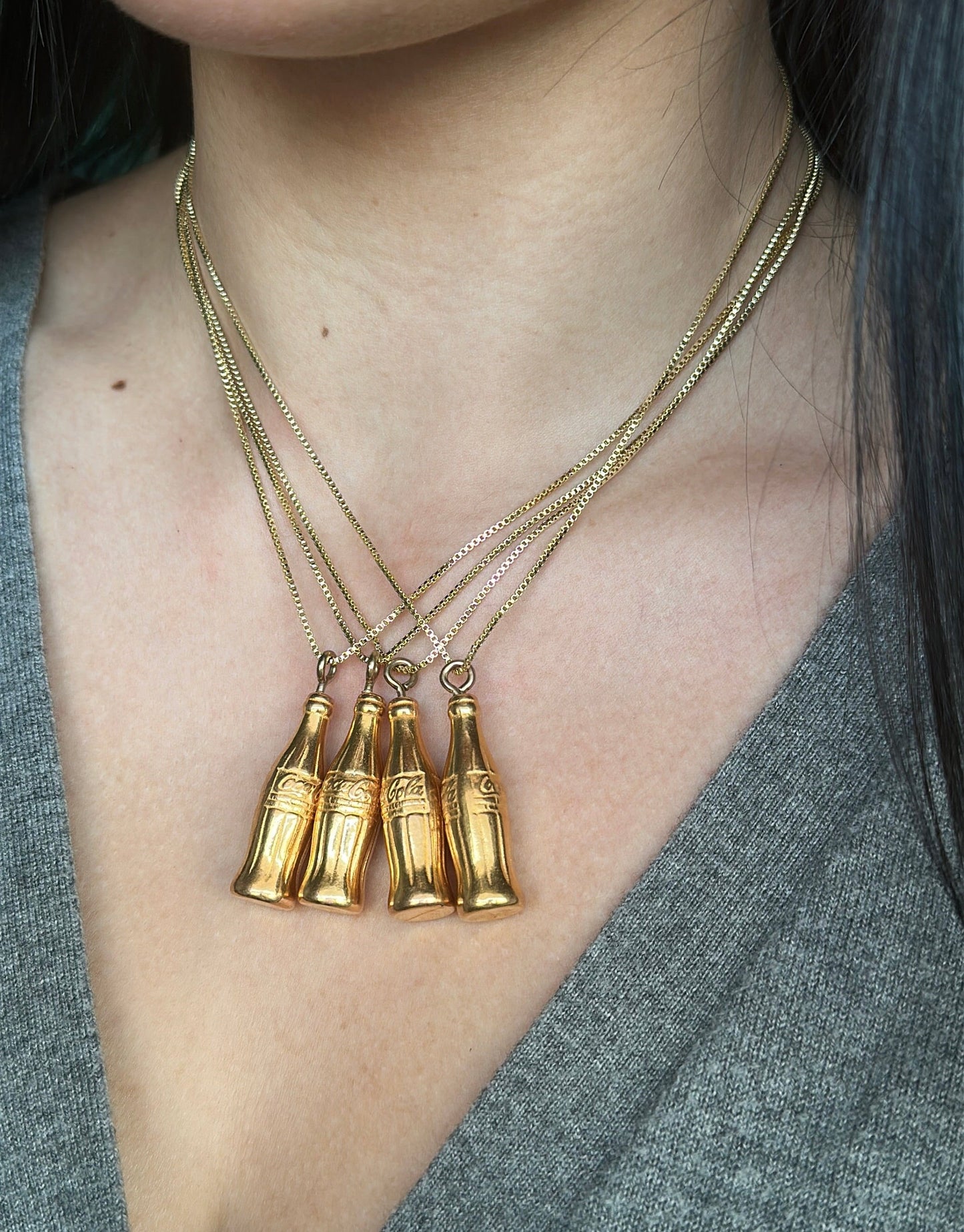 Upcycled Coke Bottle Pendant Necklace