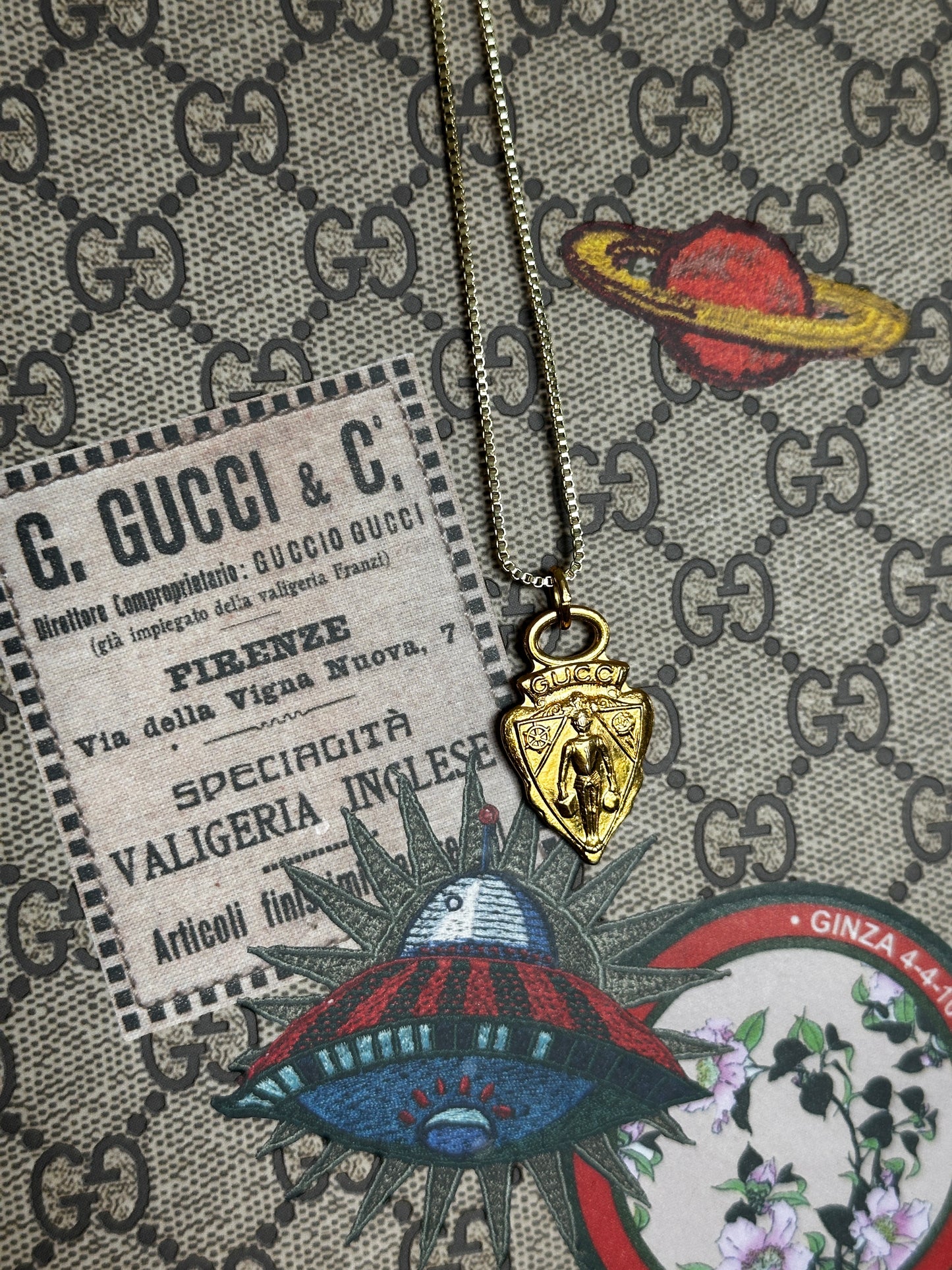 Authentic Repurposed Gucci Necklace