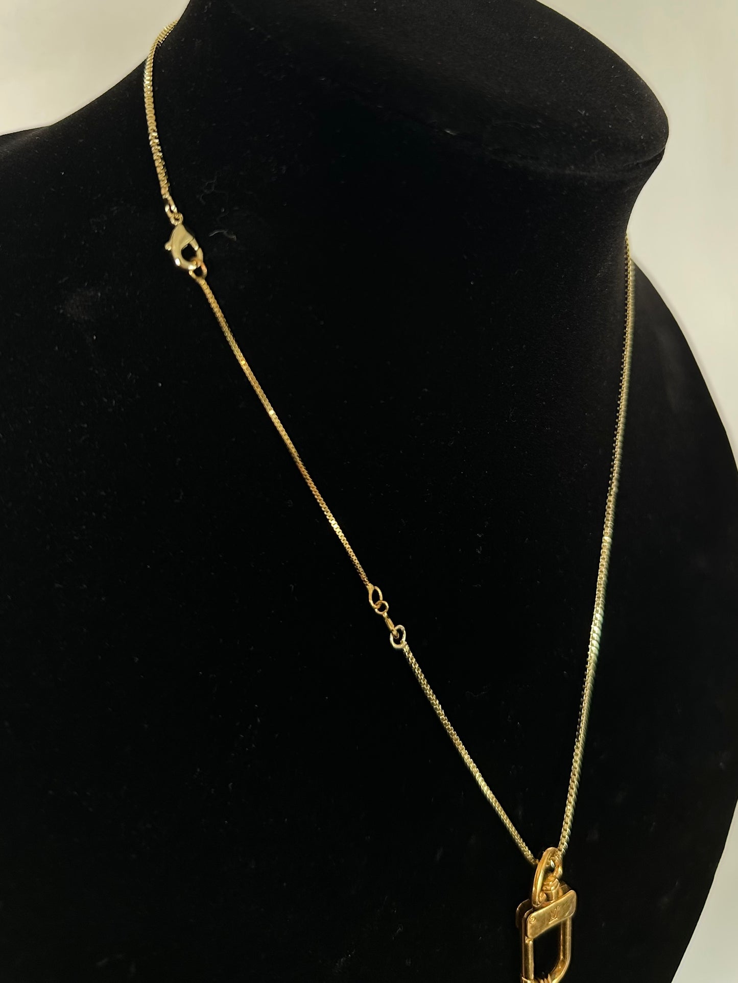 Lucky Charm Clip Necklace with 18K Gold Chain
